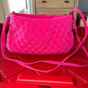 Vera Bradley Quilted Pink Shoulder Crossbody Bag